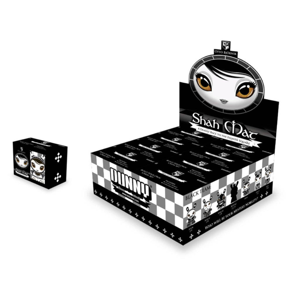 Kidrobot Dunny Chess Series Shah Mat Black Blind Box Vinyl Figures