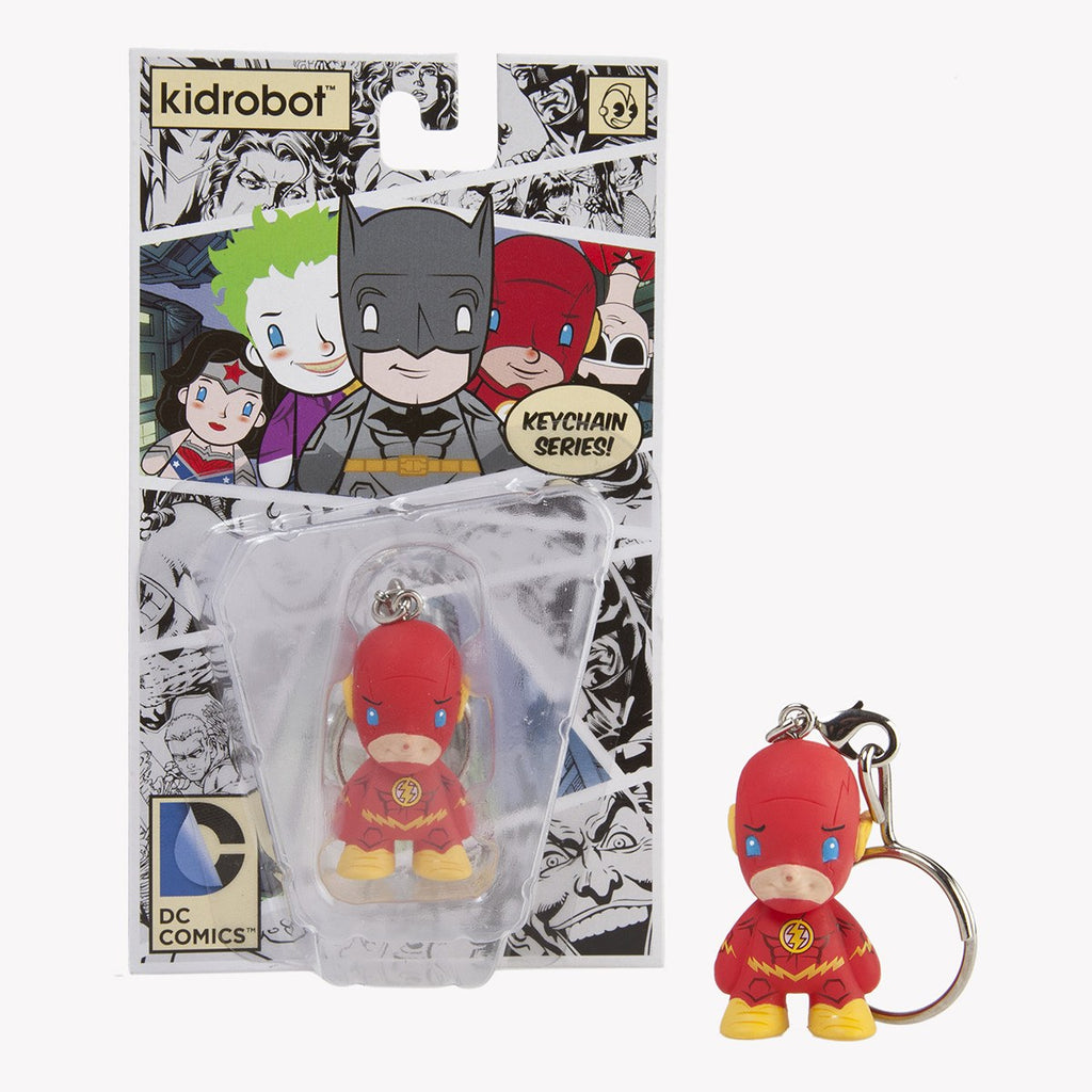 Kidrobot DC Comics Flash Vinyl Figure Keychain - Radar Toys