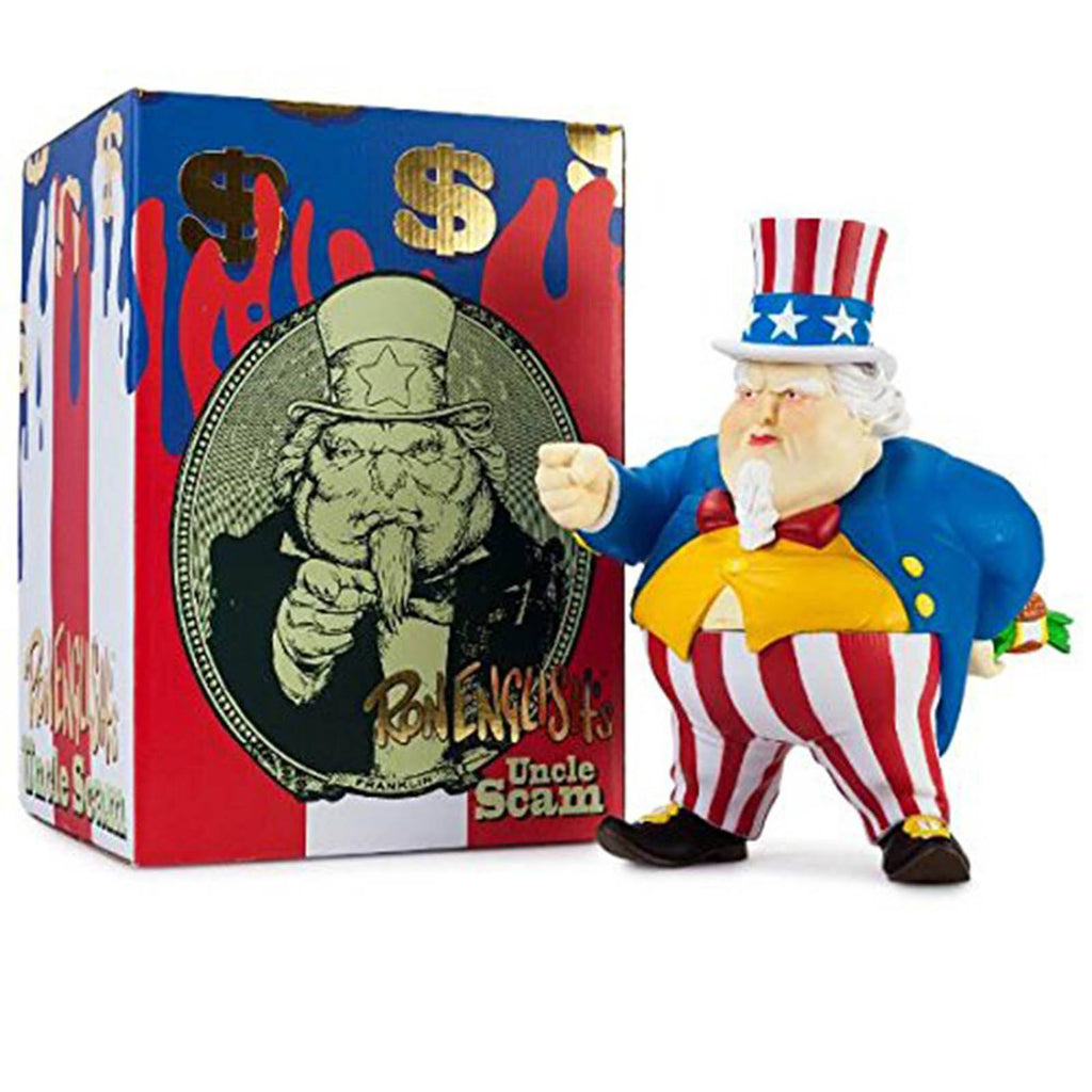 Kidrobot Uncle Scam Ron English 8 Inch Vinyl Figure