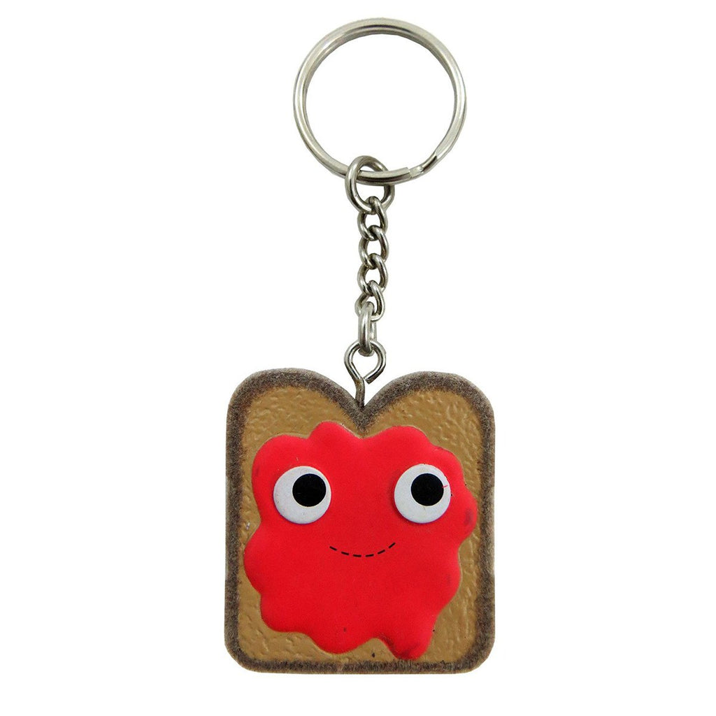 Kidrobot Yummy World Red Jam Toast Vinyl Figure Keychain
