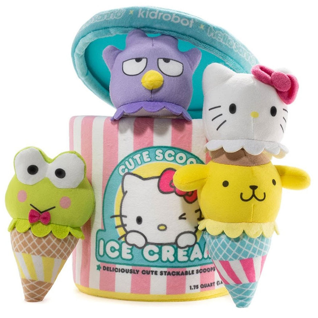 Kidrobot Sanrio Cute Scoops 10 Inch Plush Ice Cream