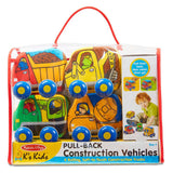 Melissa And Doug Pull-Back Construction Vehicle Set - Radar Toys