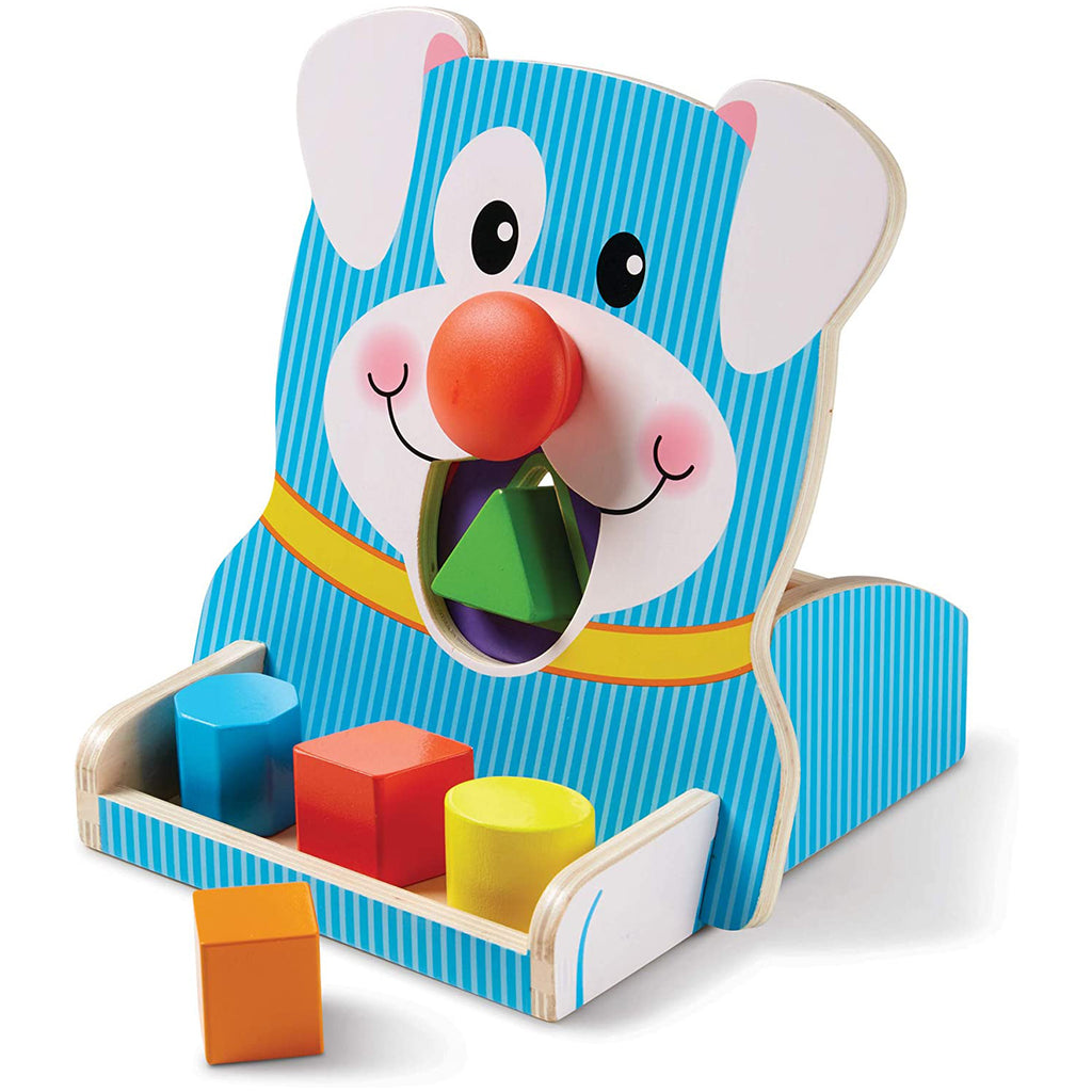 Melissa And Doug Spin And Feed Dog Shape Sorter Wooden Set