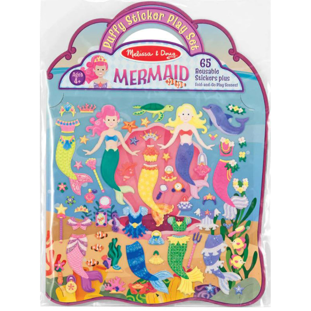 Melissa And Doug Mermaids Reusable Puffy Sticker Set