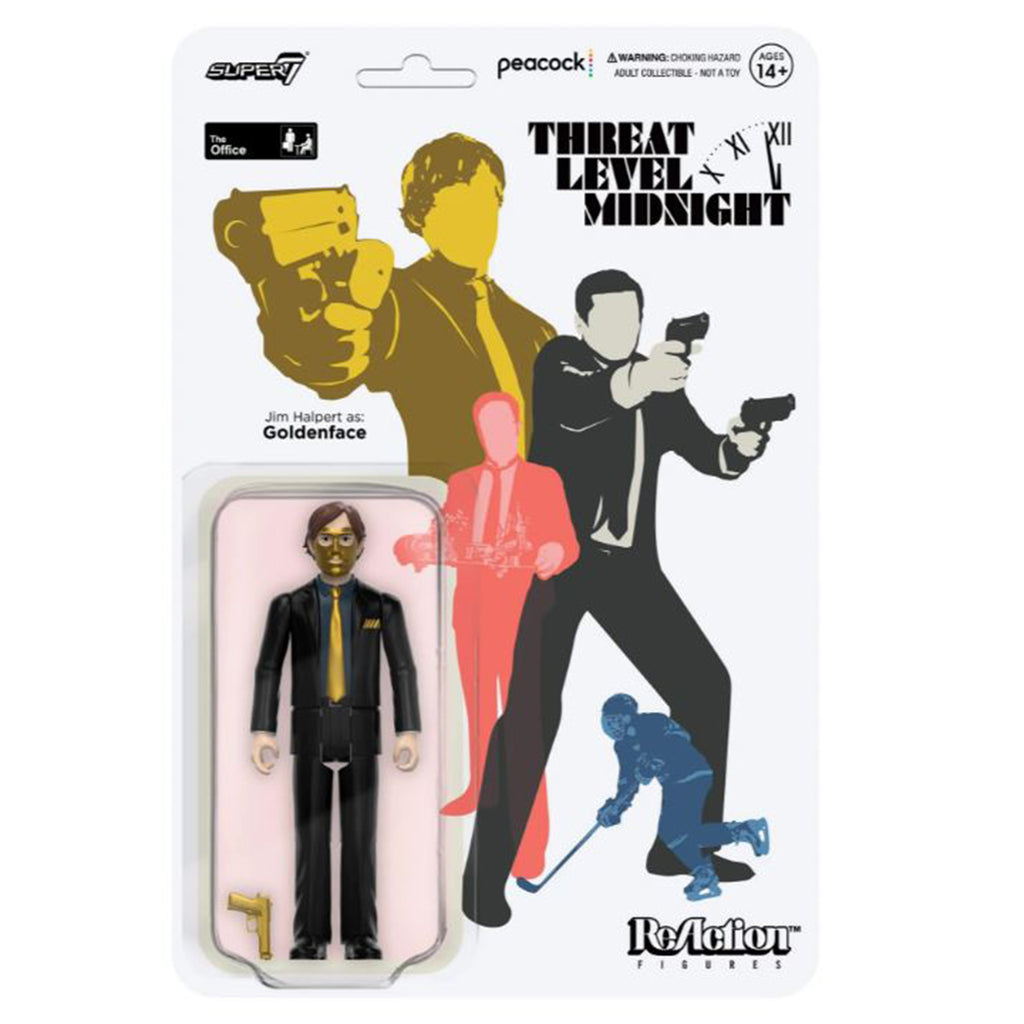 Super7 The Office Jim Halpert Goldenface Reaction Figure