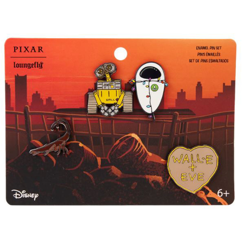 Loungefly Pixar Moments Wall-E Date Night 4 Piece Pin Set