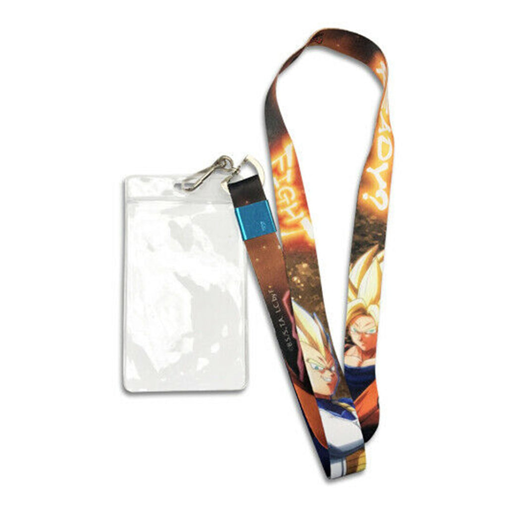 Dragon Ball Fighterz Goku Vs Vegeta ID Holder Lanyard
