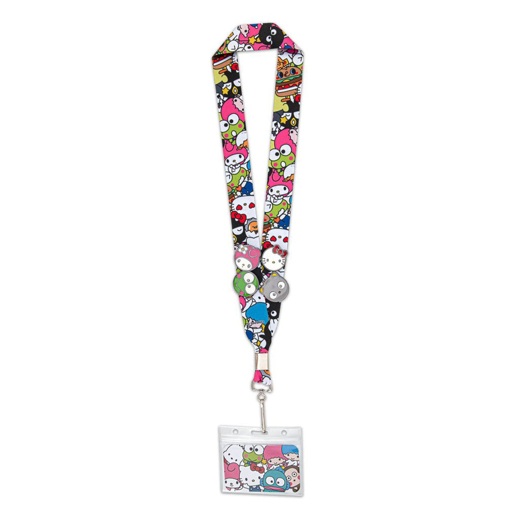 Loungefly Sanrio Hello Kitty Group With Enamel Pins Lanyard
