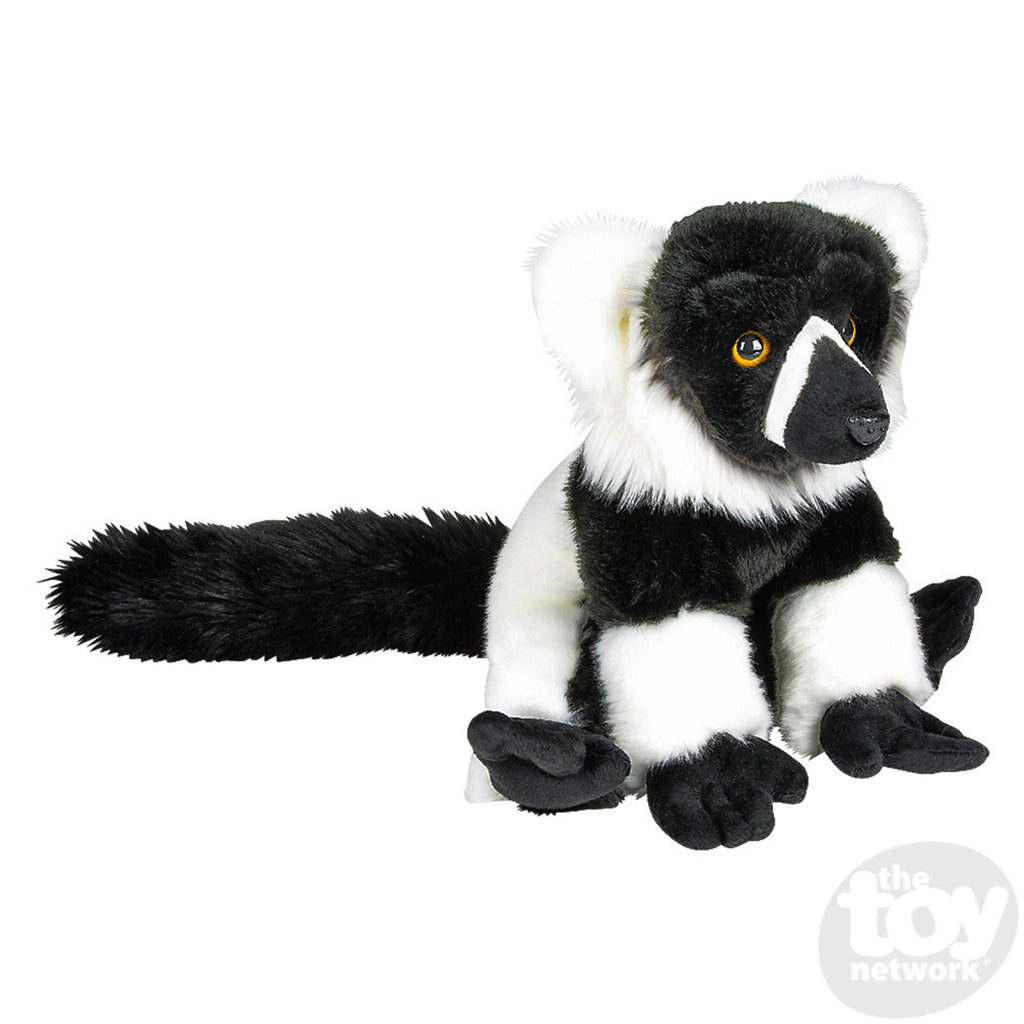 Heirloom Floppy White Ruffed Lemur 12 Inch Plush