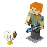 LEGO® Minecraft Alex BigFig With Chicken Building Set 21149 - Radar Toys