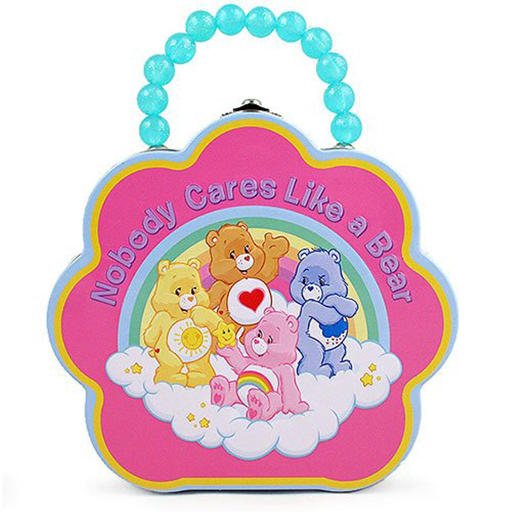 Care Bears Metal Flower Carry All Tin Nobody Cares Like A Bear - Radar Toys