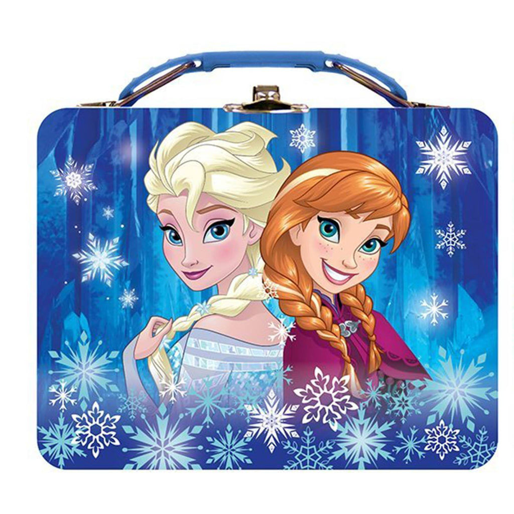 Disney Frozen Metal Tin Lunch Box Animated Sisters