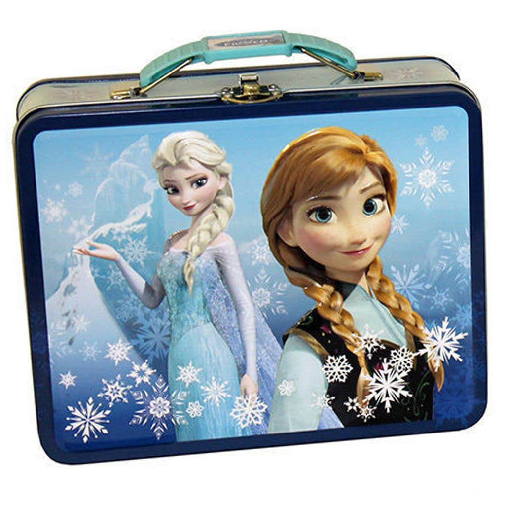 Disney Frozen Metal Tin Lunch Box Elsa and Anna