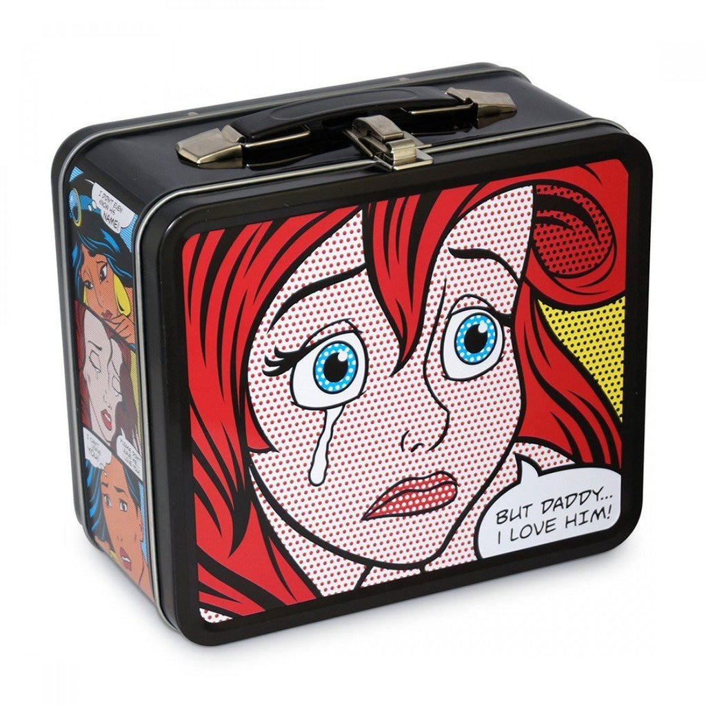 Disney Little Mermaid Metal Lunch Box Comic Strip