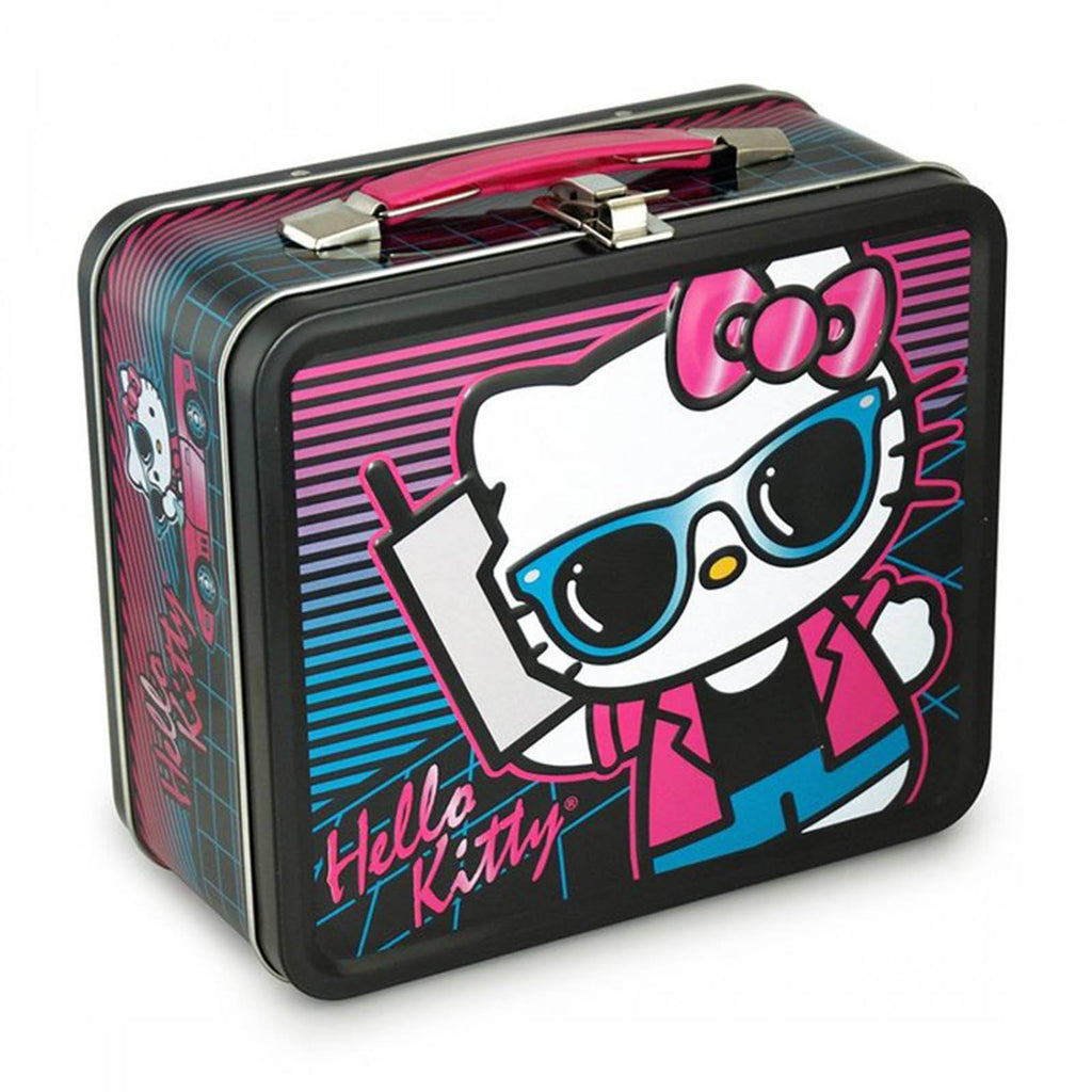 Hello Kitty Sunglasses And Pink Bow Metal Lunch Box