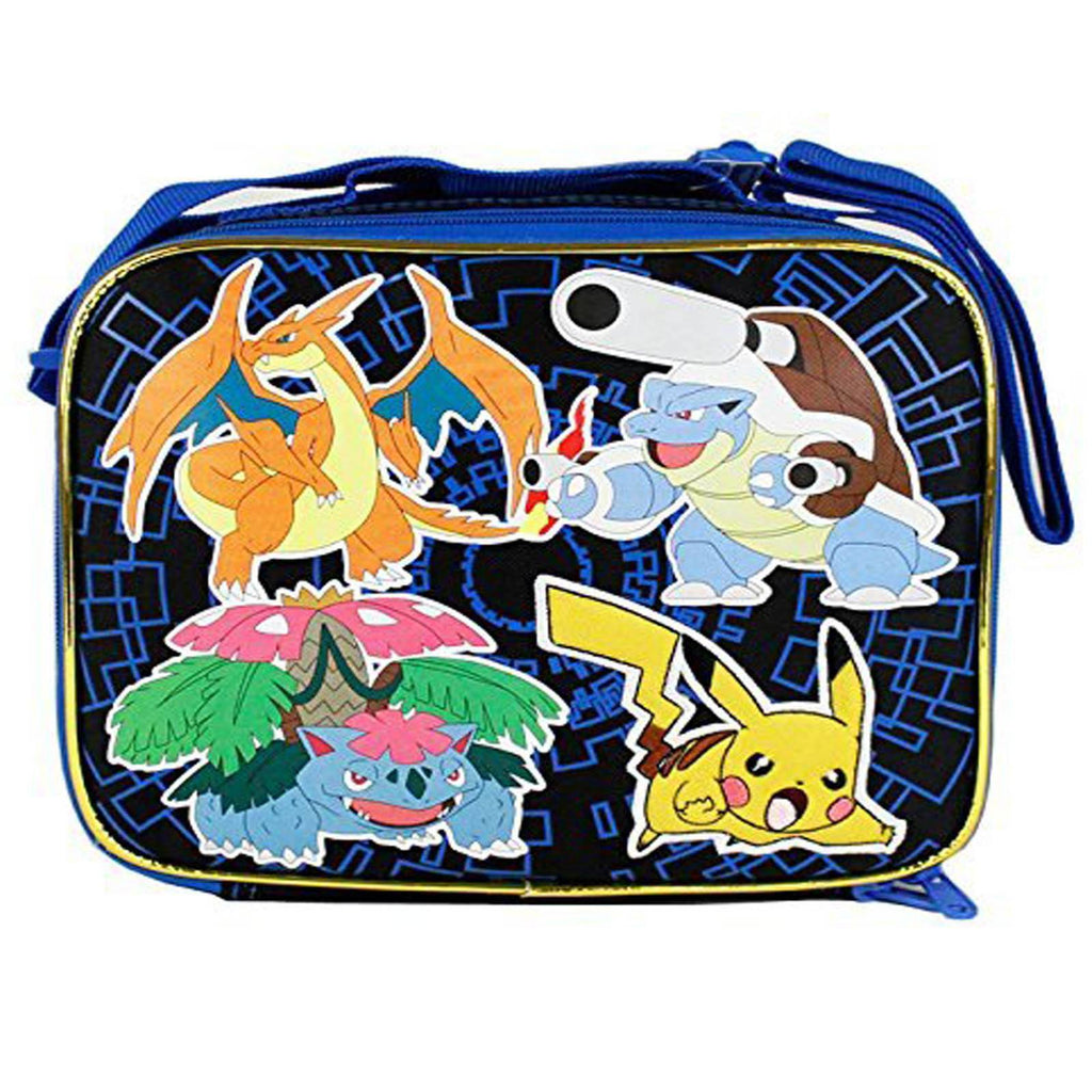 Pokemon Pikachu Black And Blue Soft Shell Lunch Box