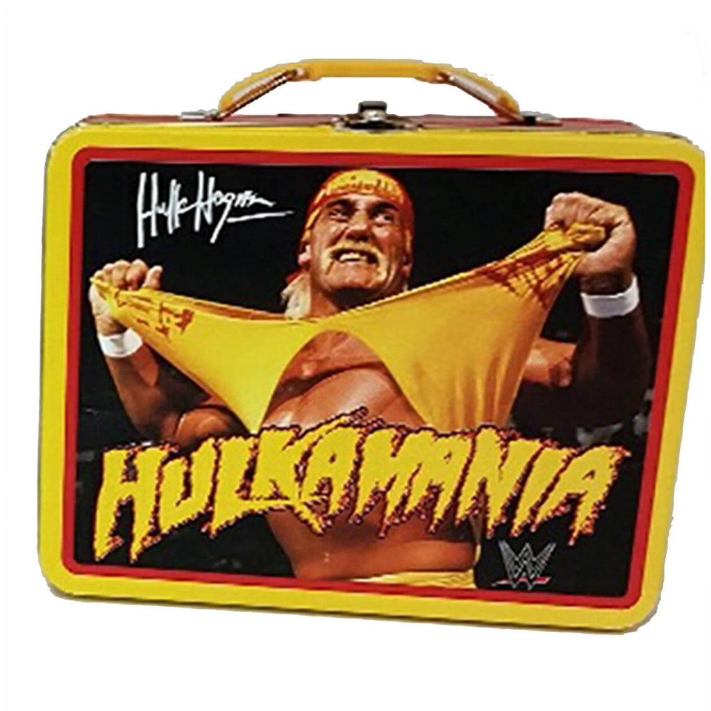 WWE Metal Tin Lunch Box Hulk Hogan Hulkamania
