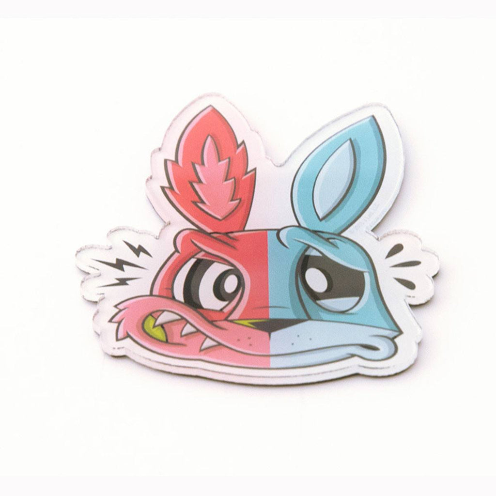 Chaos Bunnies Magnet Series Bipolar Bunny Magnet