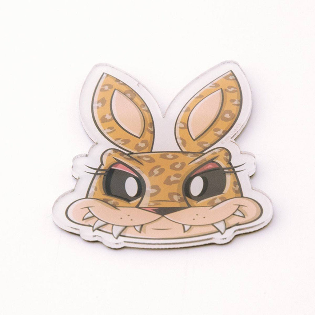 Chaos Bunnies Magnet Series Leopard Bunny Magnet