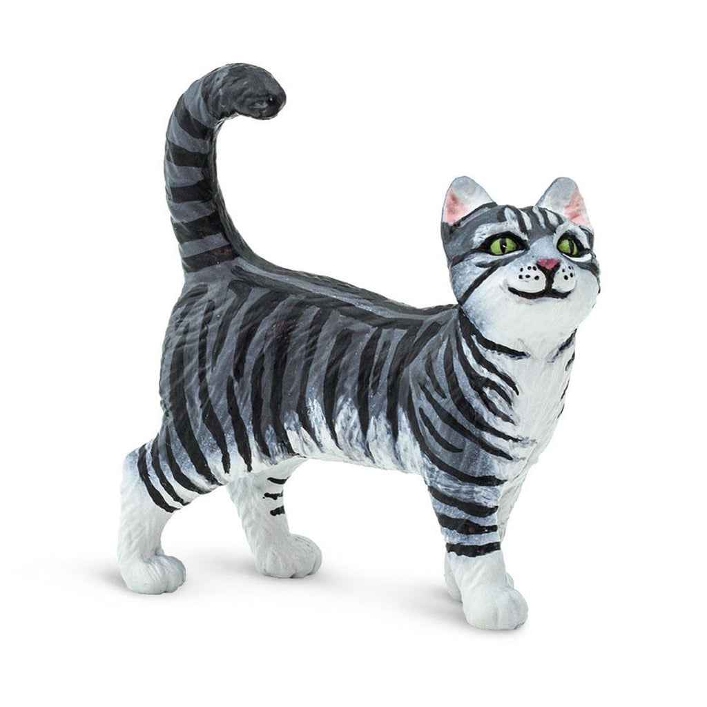 Gray Tabby Cat Animal Figure Safari Ltd 100128