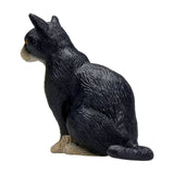 MOJO Cat Sitting Black And White Animal Figure 387371 - Radar Toys
