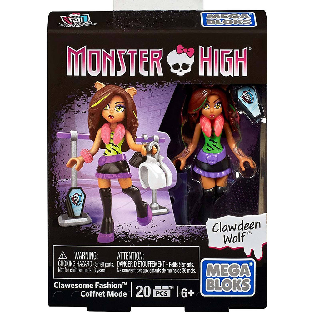 Mega Bloks Monster High Clawesome Fashion Clawdeen Building Set