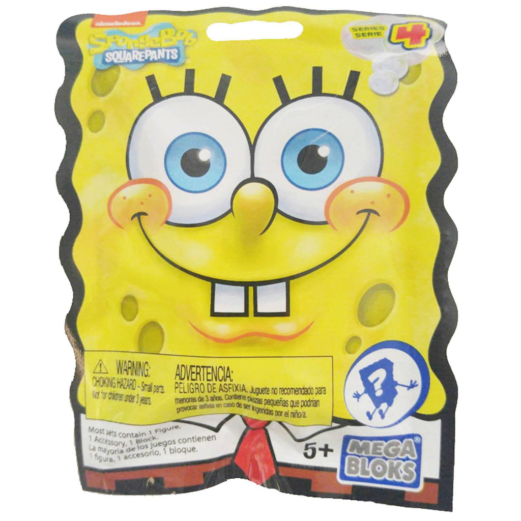 Mega Bloks SpongeBob Series 4 Blind Bag Mini Figure - Radar Toys