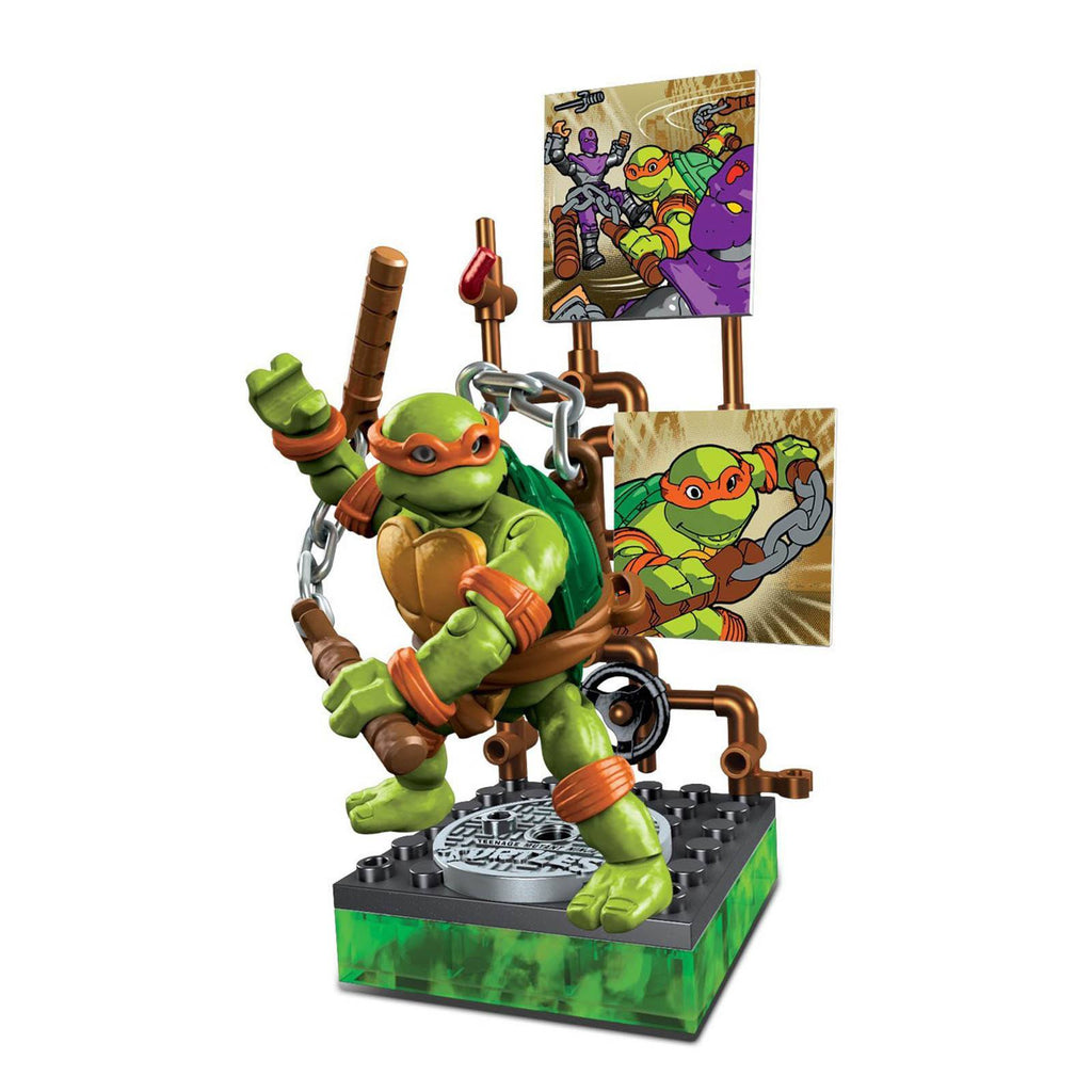 Mega Bloks Teenage Mutant Ninja Turtles Collector Classic Michelangelo Figure - Radar Toys