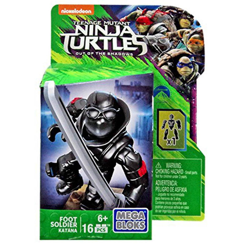 Mega Bloks Teenage Mutant Ninja Turtles Katana Foot Soldier Figure - Radar Toys