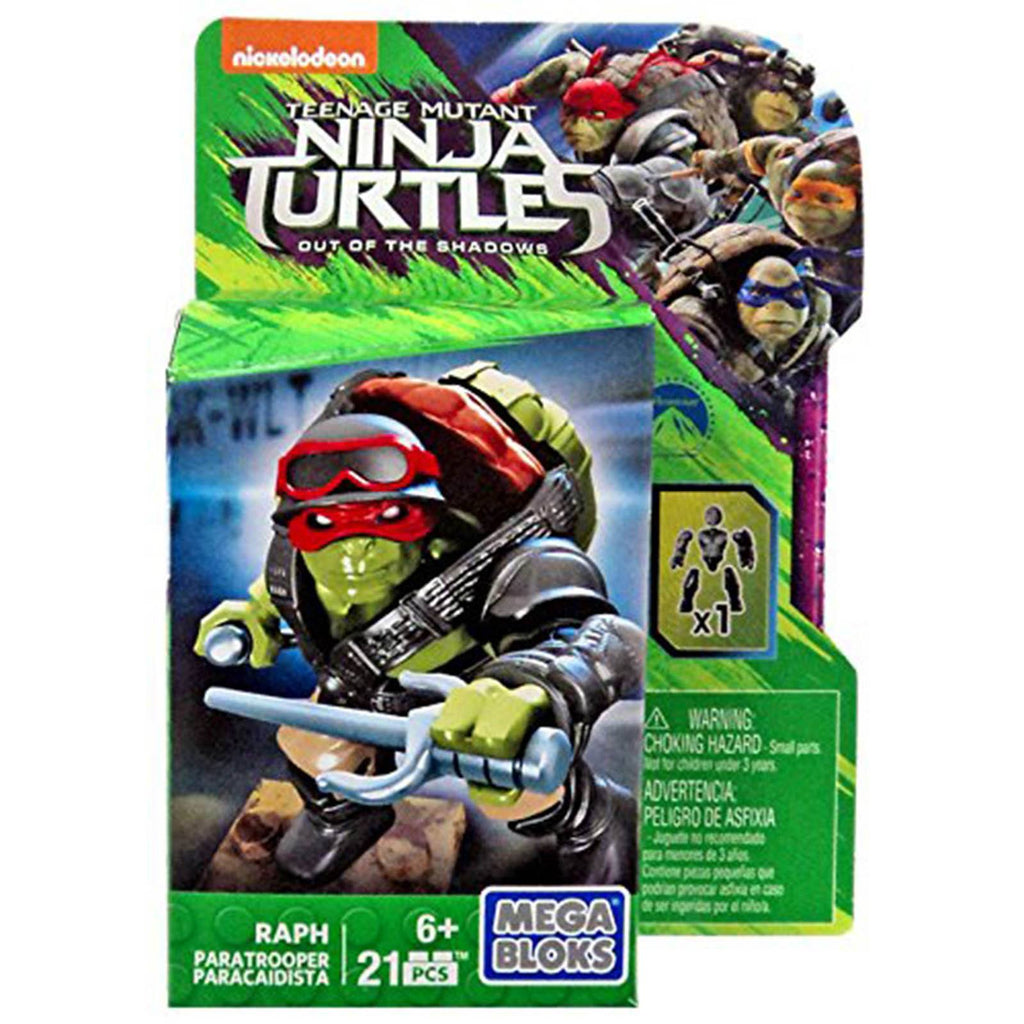 Mega Bloks Teenage Mutant Ninja Turtles Paratrooper Raph Figure - Radar Toys