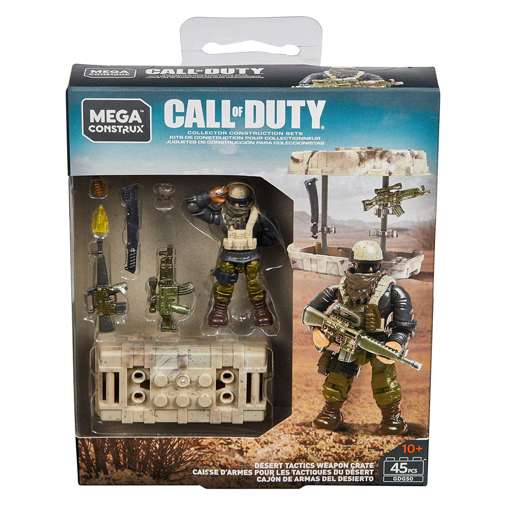 Mega Construx Call Of Duty Desert Tactics Weapon Crate Building Set