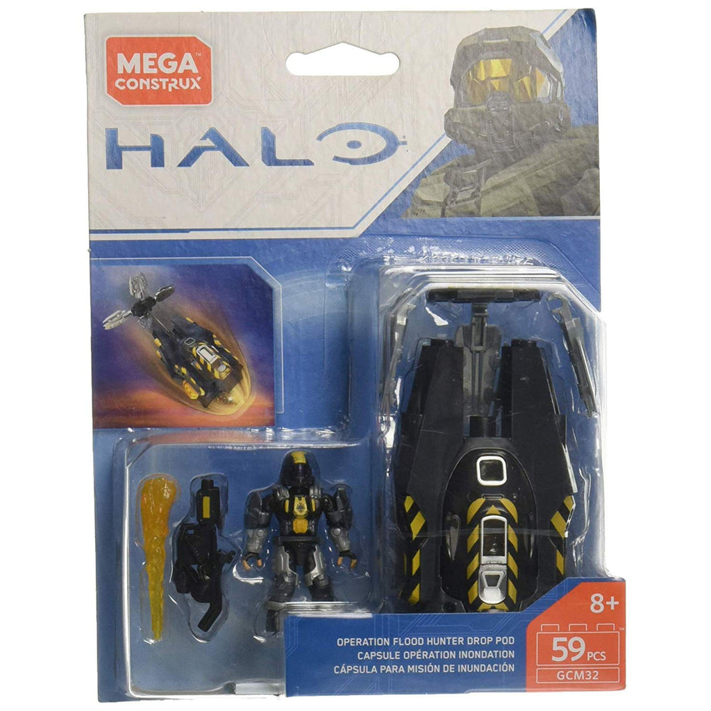 Mega Construx Halo Operation Flood Hunter Drop Pod Set