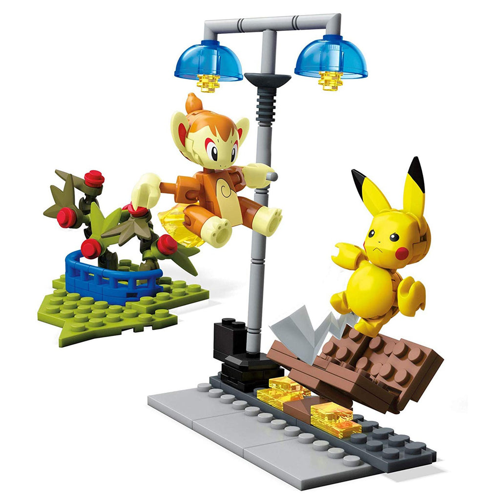 Mega Construx Pokemon Chimchar Vs Pikachu Building Set