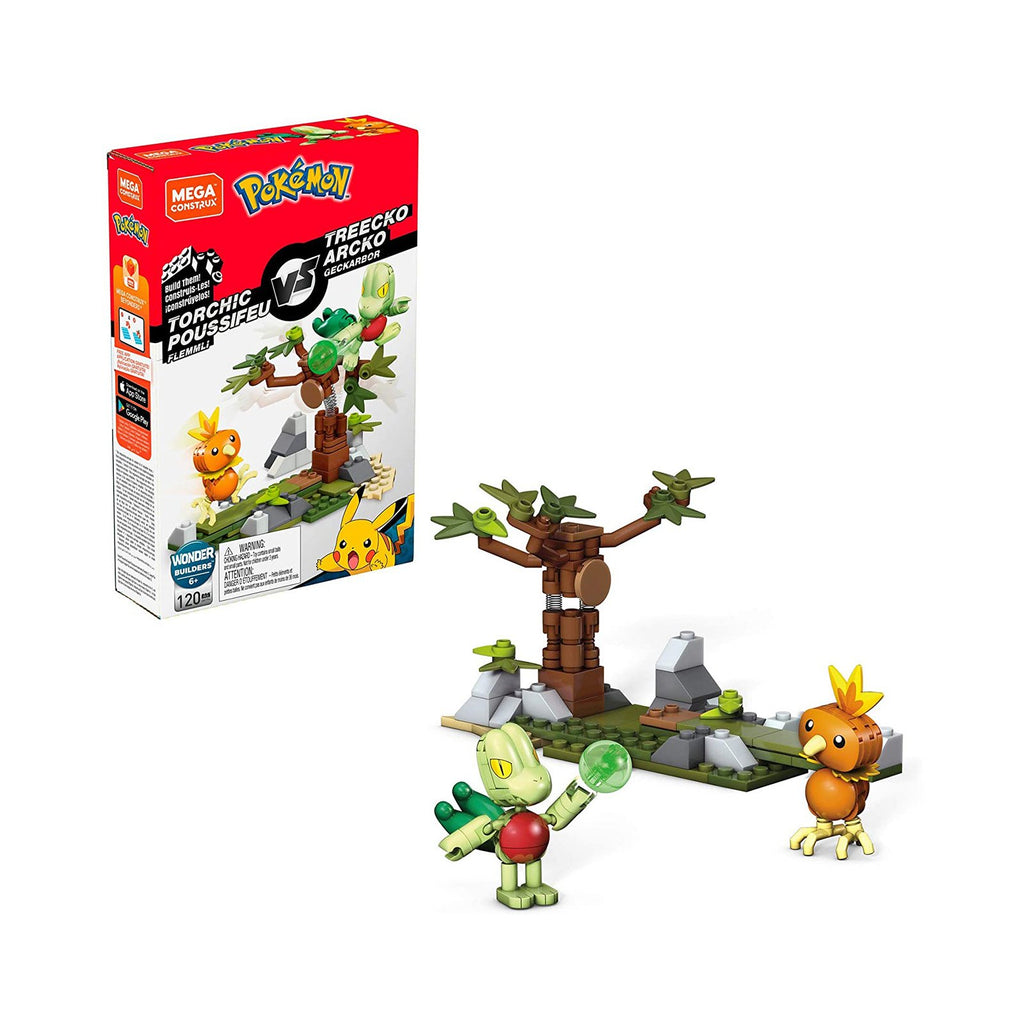 Mega Construx Pokemon Torchic Vs Treecko Building Set