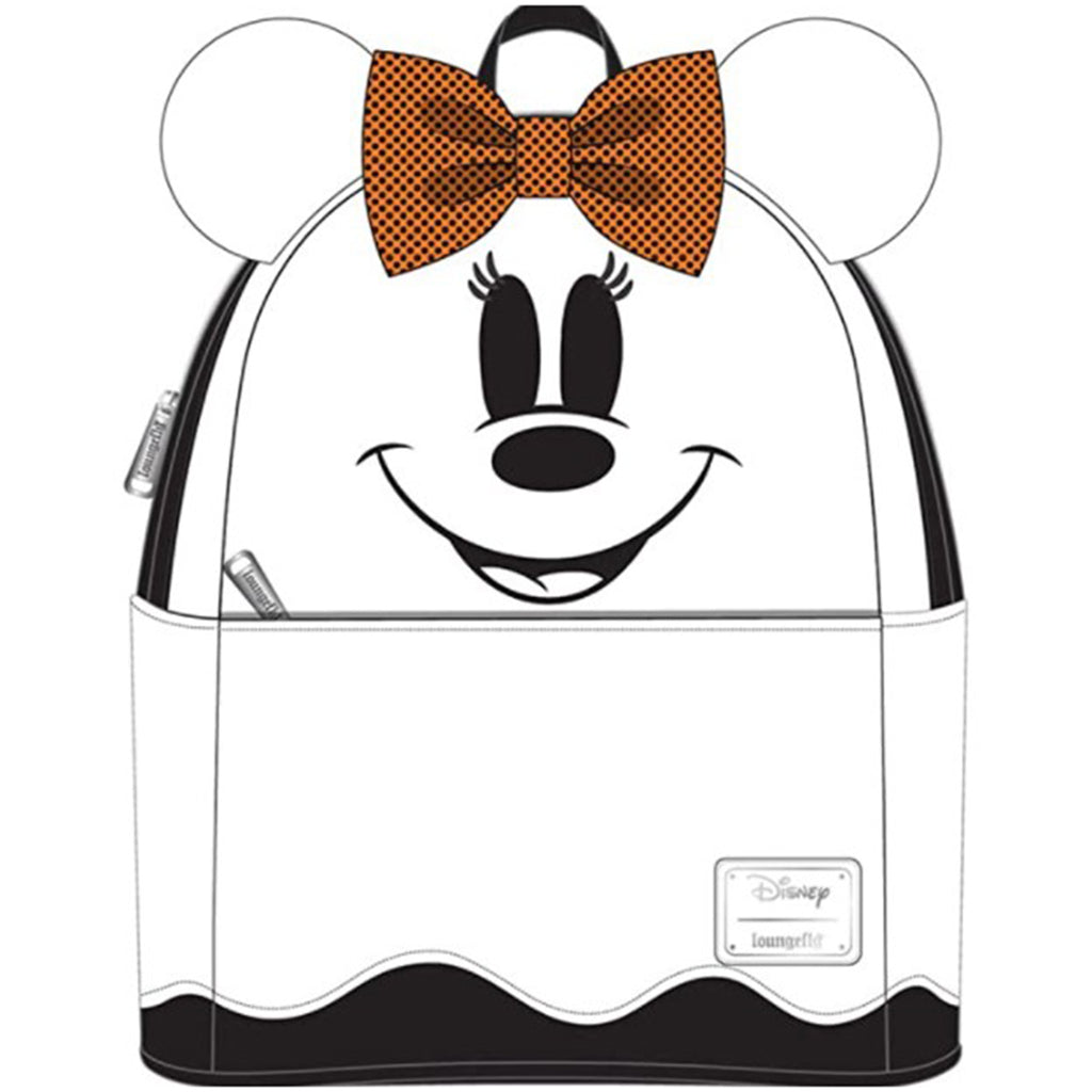 Loungefly Disney Ghost Minnie Mouse Glow In The Dark Mini Backpack