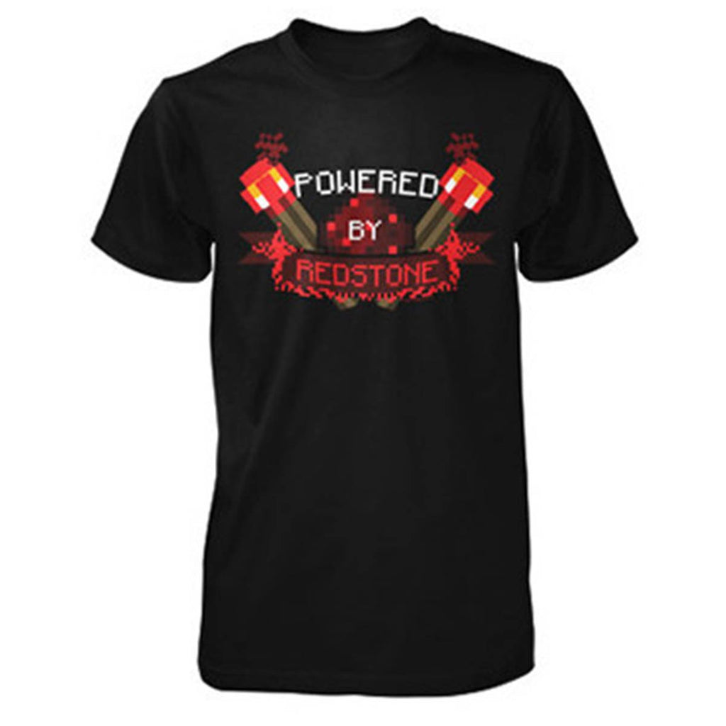 Minecraft Powered By Redstone Youth Tee Shirt