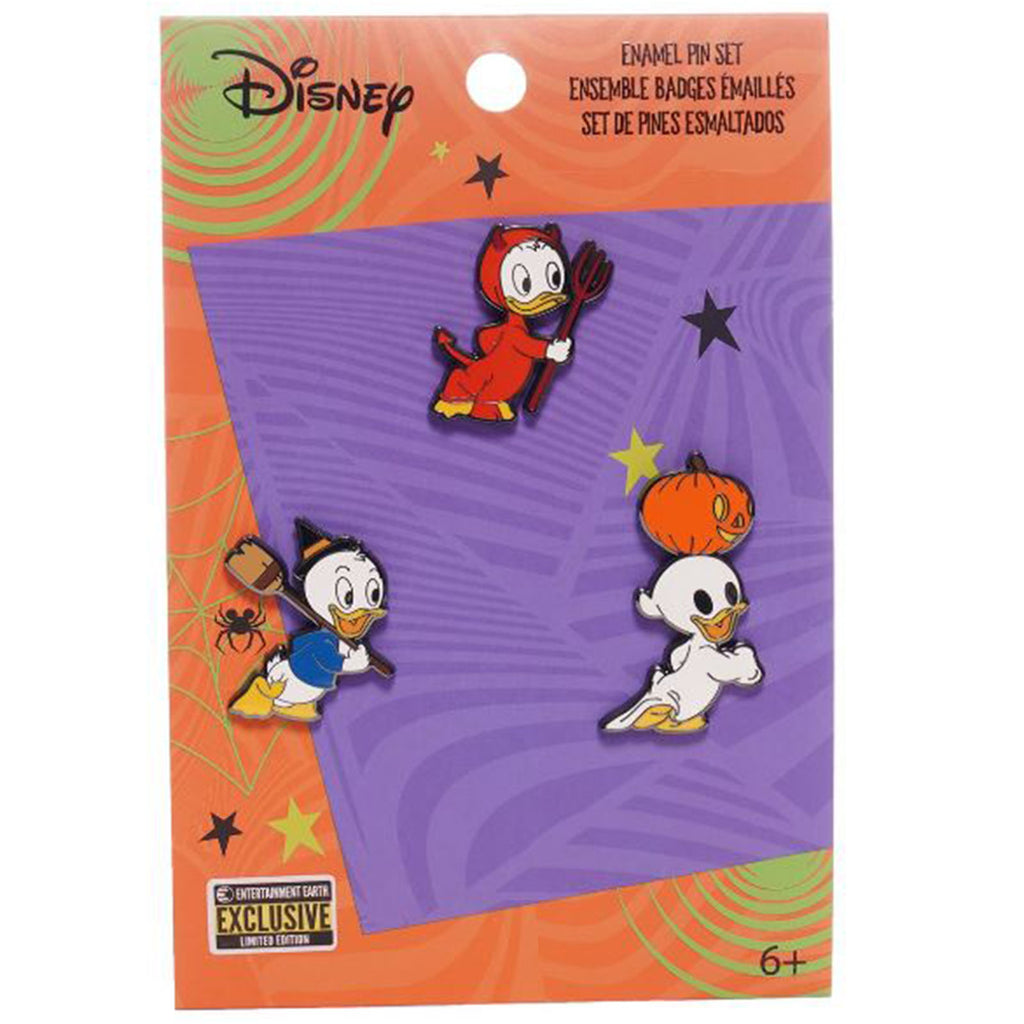 Loungefly Disney Halloween Huey Louie Dewey 3 Pack Pin Set