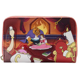 Loungefly Disney Beauty And The Beast Fireplace Scene Zip Around Wallet - Radar Toys