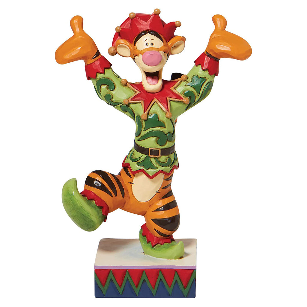 Enesco Disney Traditions Winnie The Pooh Extatic Elf Tigger Figurine