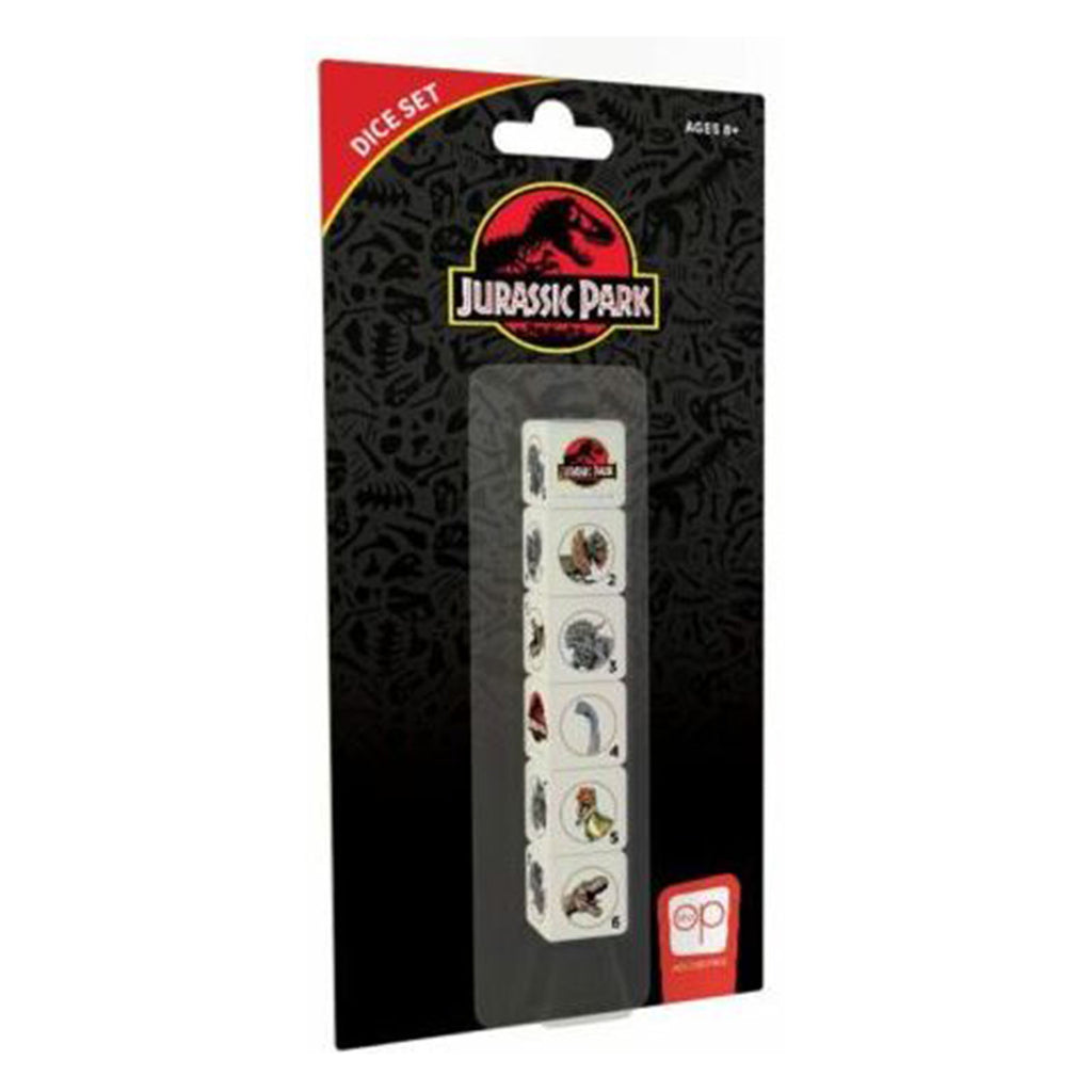 USAopoly Jurassic Park Six D6 Dice Set - Radar Toys