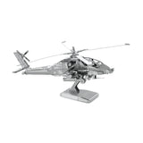 Metal Earth AH-64 Apache Helicopter Model Kit - Radar Toys