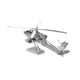 Metal Earth AH-64 Apache Helicopter Model Kit - Radar Toys
