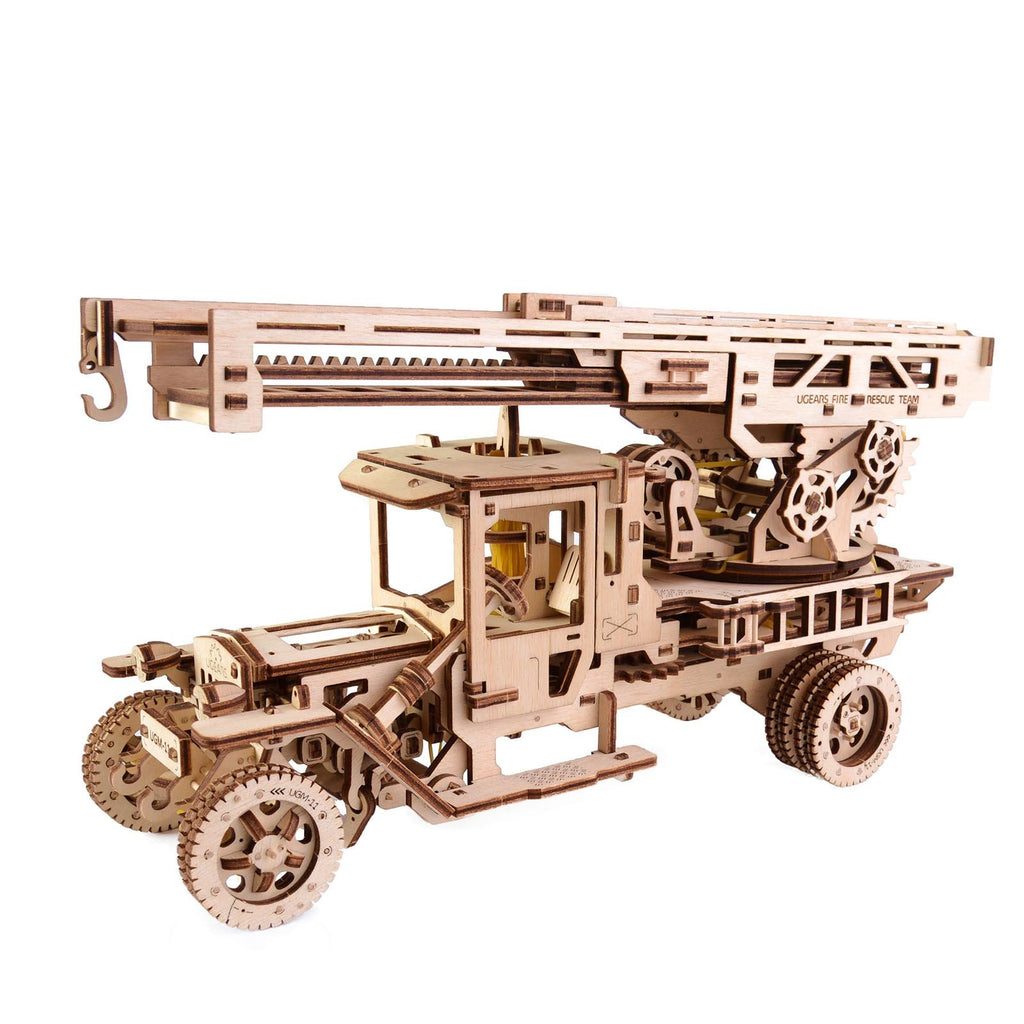 Ugears Mechanical Fire Ladder Model Set