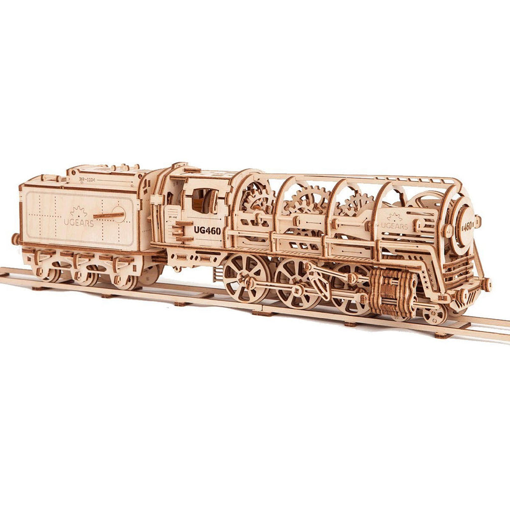 Ugears Mechanical Locomotive Model Set