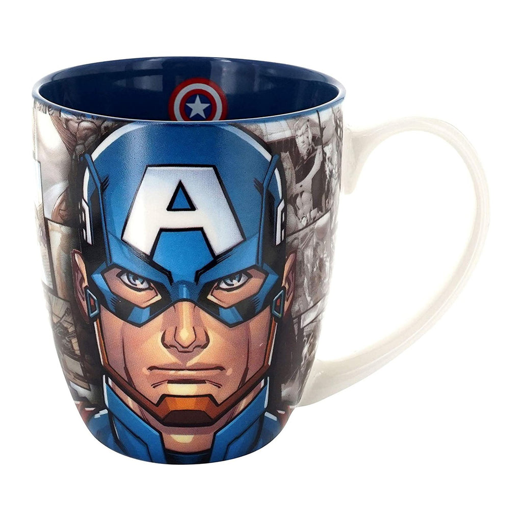 Marvel Avengers Captain America & Comic Frames Mug