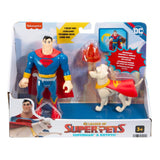 Fisher Price DC League Of Superpets Superman And Krypto Figure - Radar Toys