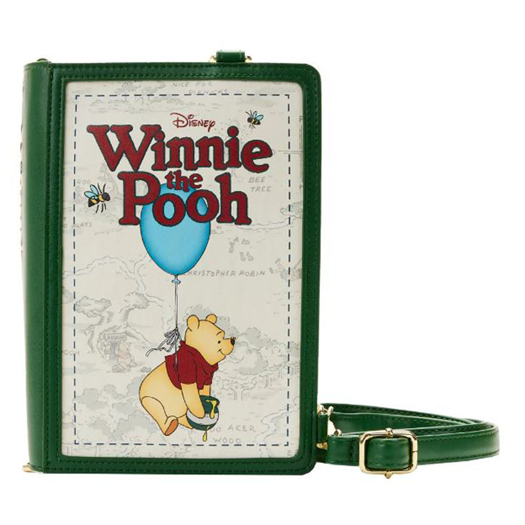 Loungefly Disney Winnie The Pooh Classic Book Convertible Crossbody Bag Purse