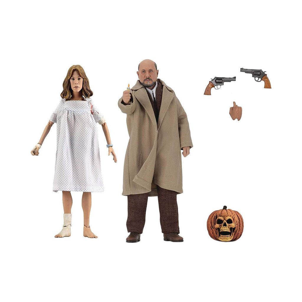 NECA Halloween 2 Dr. Loomis & Laurie Strode 8 Inch Clothed Figure Set