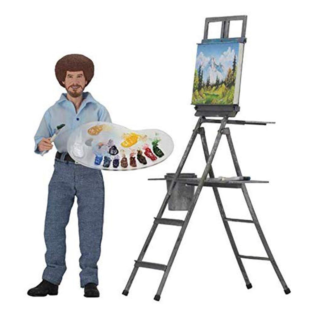 NECA Joy Of Painting Bob Ross 8 Inch Clothed Figure Set