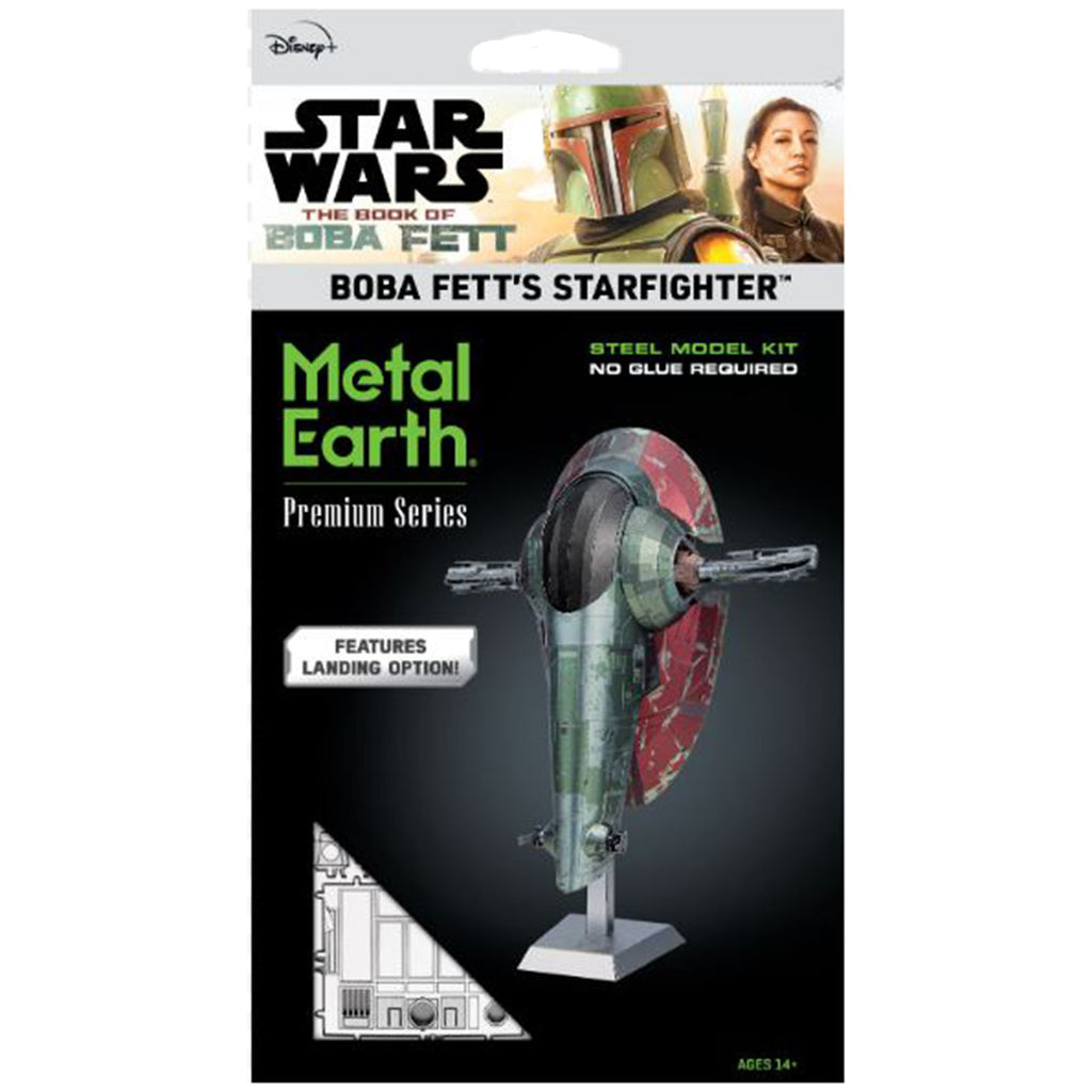 Metal Earth Iconx Star Wars Boba Fett's Starfighter Steel Model Kit - Radar Toys